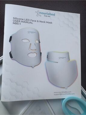 Silicone LED face mask by Nourished
